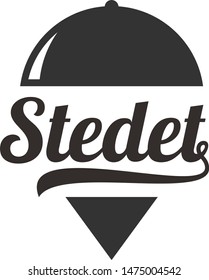 Vector logo of food lid for restaurant.