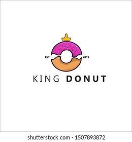 vector logo food template. flat, shape, king, brand, element vector illustrasion