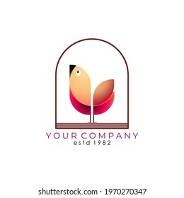 vector logo forcommunity, bird lovers, birdies, bird farms, bird sellers, business