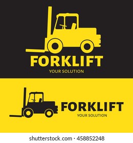 Vector logo forklift