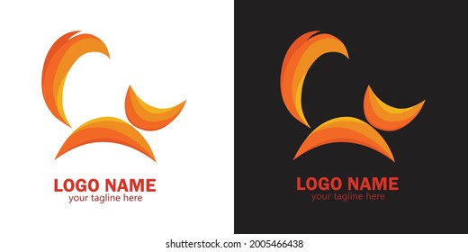 Vector logo of fox, for company and bussines.