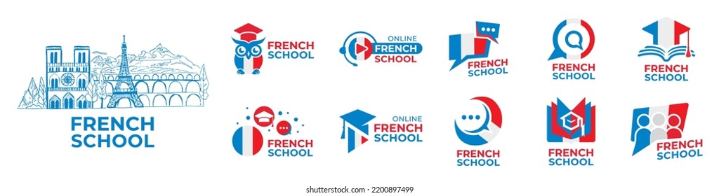 Vector logo of the French language school