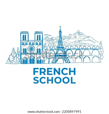 Vector logo of the French language school