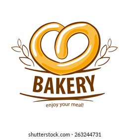 vector logo fresh pretzel bakery