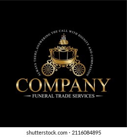 Vector logo of funeral and memorial services