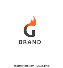 Vector logo with G letter company , Business Card Template, icon design