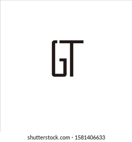 vector logo G, T for brand and company name