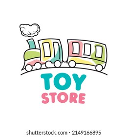 Vector logo of a game room, toy store