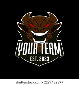 vector logo gaming devil horror