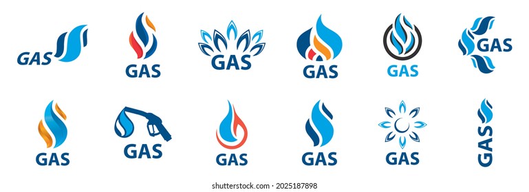 Vector logo of the gas station and equipment