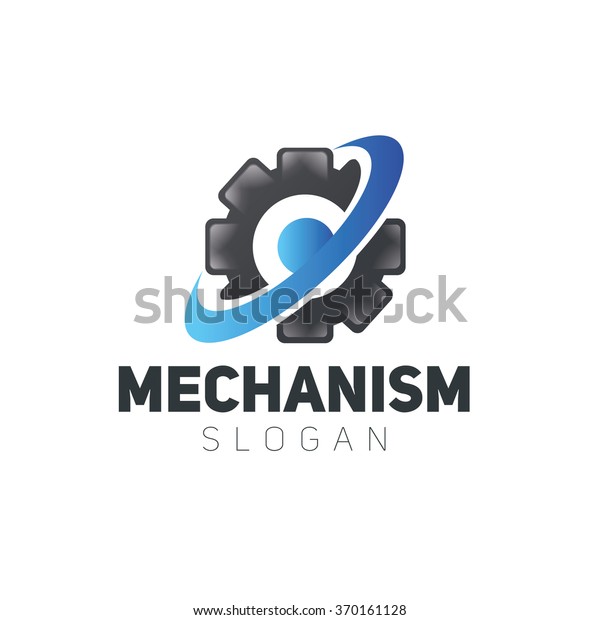 vector\
logo gear, the idea of a mechanism for\
technology