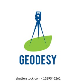 Vector logo of geodesy, design and topography