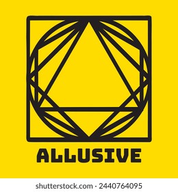 Vector Logo with geometric symbols