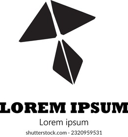  Vector logo geometric triangle arrangement logo vector. the triangle logo, geometric triangle, geometric logo, and others