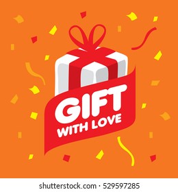 vector logo gift