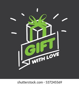 vector logo gift