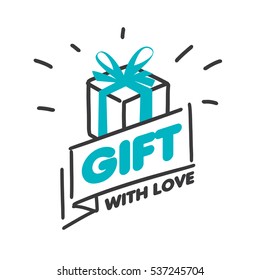 vector logo gift