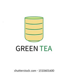 Vector Logo Glass of Tea