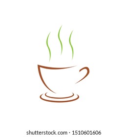 Vector Logo Glass of Tea/coffee