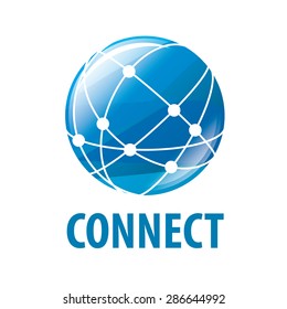 Vector Logo Global Network Worldwide