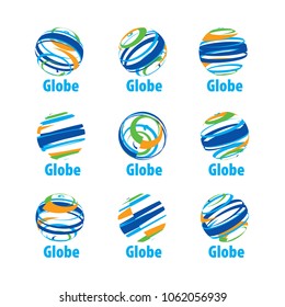 vector logo globe