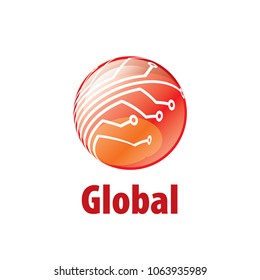 vector logo globe