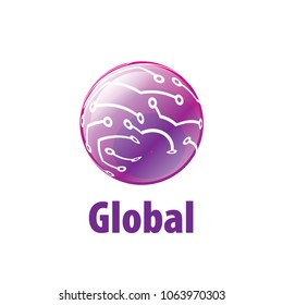 vector logo globe