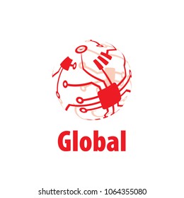 vector logo globe