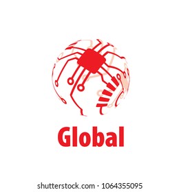 vector logo globe