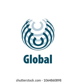 vector logo globe