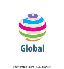 vector logo globe