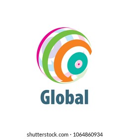 vector logo globe