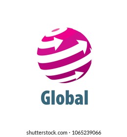 vector logo globe