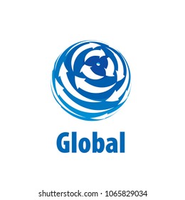 vector logo globe