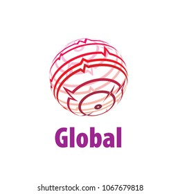 vector logo globe