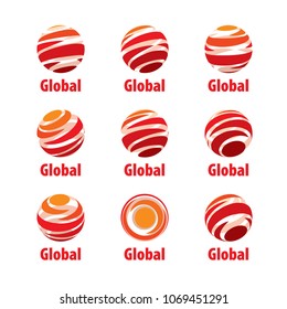 vector logo globe