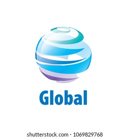 vector logo globe