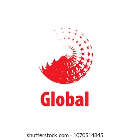 vector logo globe