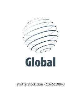 vector logo globe