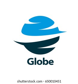 vector logo globe