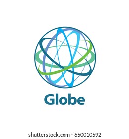 vector logo globe