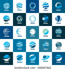 vector logo globe
