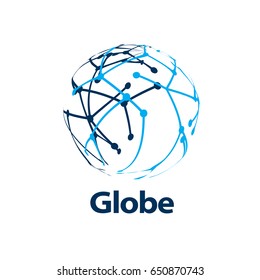 vector logo globe