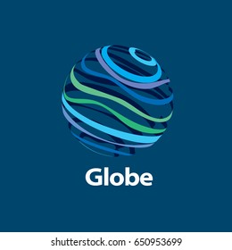vector logo globe