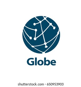 vector logo globe