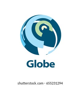 vector logo globe