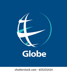 vector logo globe