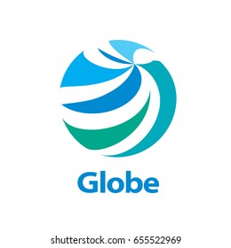 vector logo globe
