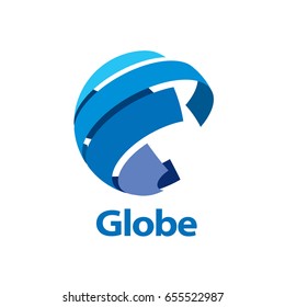 vector logo globe