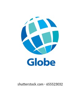 vector logo globe